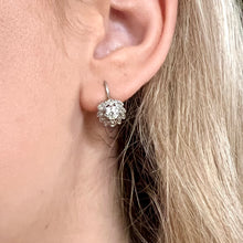 Load image into Gallery viewer, Vintage 18ct Gold and Diamond Earrings