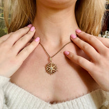 Load image into Gallery viewer, Antique Victorian Diamond and Pearl Star Pendant