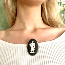 Load image into Gallery viewer, Vintage 1958 Black Wedgwood Cameo