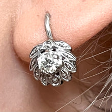 Load image into Gallery viewer, Vintage 18ct Gold and Diamond Earrings