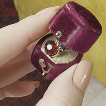 Load and play video in Gallery viewer, Edwardian Garnet Ring, 1915