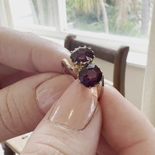 Load and play video in Gallery viewer, Edwardian Garnet Ring, 1915