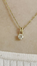 Load and play video in Gallery viewer, Solitaire Diamond Pendant