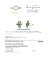 Load image into Gallery viewer, Art Deco Emerald and Diamond 18ct Ring