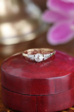 Load image into Gallery viewer, Antique Edwardian Diamond Platinum and 18ct Gold Ring