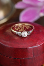 Load image into Gallery viewer, Antique Edwardian Diamond Platinum and 18ct Gold Ring