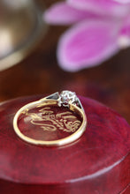 Load image into Gallery viewer, Antique Edwardian Diamond Platinum and 18ct Gold Ring