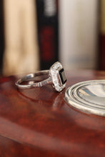 Load image into Gallery viewer, Vintage Art Deco Sapphire Diamond 18ct Ring