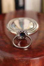 Load image into Gallery viewer, Vintage Art Deco Sapphire Diamond 18ct Ring