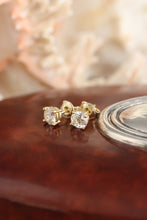 Load image into Gallery viewer, Diamond Solitaire Earrings