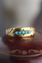 Load image into Gallery viewer, Victorian 15ct Gold and Turquoise Ring