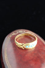 Load image into Gallery viewer, Victorian 15ct Gold and Turquoise Ring