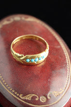 Load image into Gallery viewer, Victorian 15ct Gold and Turquoise Ring