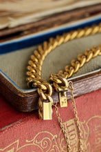 Load image into Gallery viewer, Antique French Gold "Gourmette" Bracelet