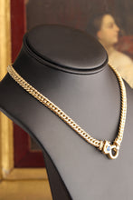 Load image into Gallery viewer, Gold Italian Chain with Sapphire