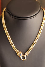 Load image into Gallery viewer, Gold Italian Chain with Sapphire