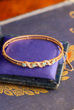 Load image into Gallery viewer, Victorian Rose Gold Turquoise and Seed Pearl Bracelet