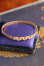Load image into Gallery viewer, Victorian Rose Gold Turquoise and Seed Pearl Bracelet