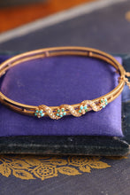 Load image into Gallery viewer, Victorian Rose Gold Turquoise and Seed Pearl Bracelet
