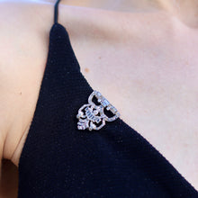Load image into Gallery viewer, Art Deco 110 Diamond Dress Clips / Brooch