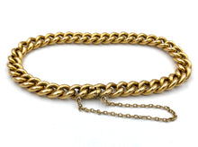 Load image into Gallery viewer, Antique French Gold "Gourmette" Bracelet