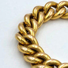 Load image into Gallery viewer, Antique French Gold "Gourmette" Bracelet