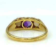Load image into Gallery viewer, 1977 Vintage Opal, Amethyst and Diamond 18ct Gold Ring