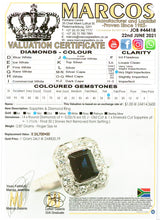 Load image into Gallery viewer, Vintage Art Deco Sapphire Diamond 18ct Ring