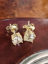 Load image into Gallery viewer, Diamond Solitaire Earrings