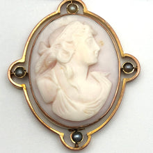 Load image into Gallery viewer, Antique Edwardian Rose Gold Cameo Pendant