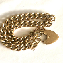 Load image into Gallery viewer, Heavy Antique Yellow Gold Curb Bracelet