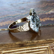 Load image into Gallery viewer, Antique Victorian Diamond Heart Ring