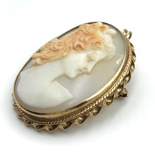 Load image into Gallery viewer, Large Vintage Cameo Pendant-Brooch