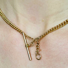 Load image into Gallery viewer, Antique Gold Fob Chain (Watch Chain) Bracelet or Necklace
