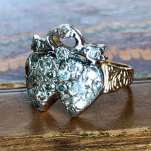 Load image into Gallery viewer, Antique Victorian Diamond Heart Ring