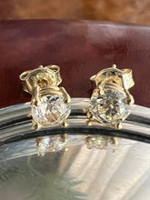 Load image into Gallery viewer, Diamond Solitaire Earrings
