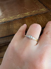 Load image into Gallery viewer, Antique Edwardian Diamond Platinum and 18ct Gold Ring
