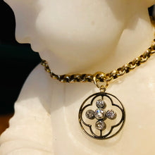Load image into Gallery viewer, Antique Victorian Blackened Gold and Diamond Pendant