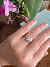 Load image into Gallery viewer, Victorian Diamond Cluster Ring