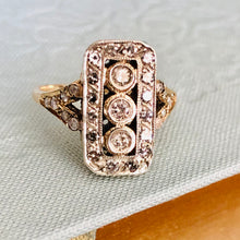 Load image into Gallery viewer, Vintage Art Deco Diamond 15ct Ring, circa 1920's