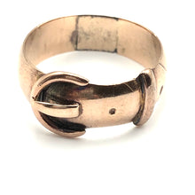 Load image into Gallery viewer, Antique Rose Gold Buckle Ring