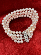 Load image into Gallery viewer, 18ct Pearl and Diamond Bracelet