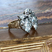Load image into Gallery viewer, Antique Victorian Diamond Heart Ring