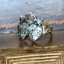 Load image into Gallery viewer, Antique Victorian Diamond Heart Ring