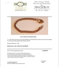 Load image into Gallery viewer, Heavy Antique Yellow Gold Curb Bracelet
