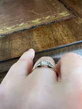 Load image into Gallery viewer, Antique Edwardian Diamond Platinum and 18ct Gold Ring