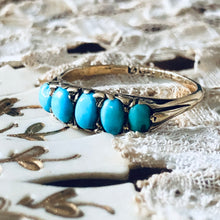Load image into Gallery viewer, Antique Victorian Turquoise Ring, 1899