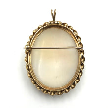 Load image into Gallery viewer, Large Vintage Cameo Pendant-Brooch
