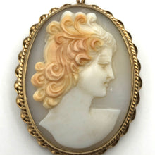 Load image into Gallery viewer, Large Vintage Cameo Pendant-Brooch