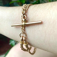 Load image into Gallery viewer, Antique Gold Fob Chain (Watch Chain) Bracelet or Necklace